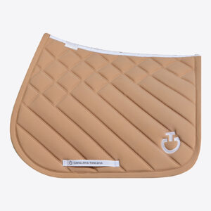 Diamond Line Quilted Saddle Pad with Earnet