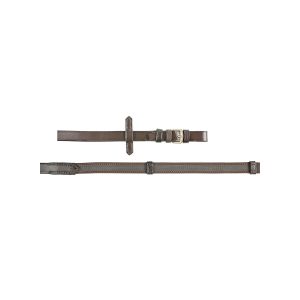 Super Grip Half Rubber Reins with stoppers - Black