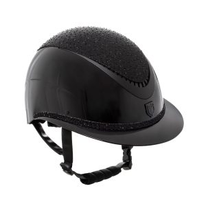 Luxury Wide Visor Helmet with Rhinestones