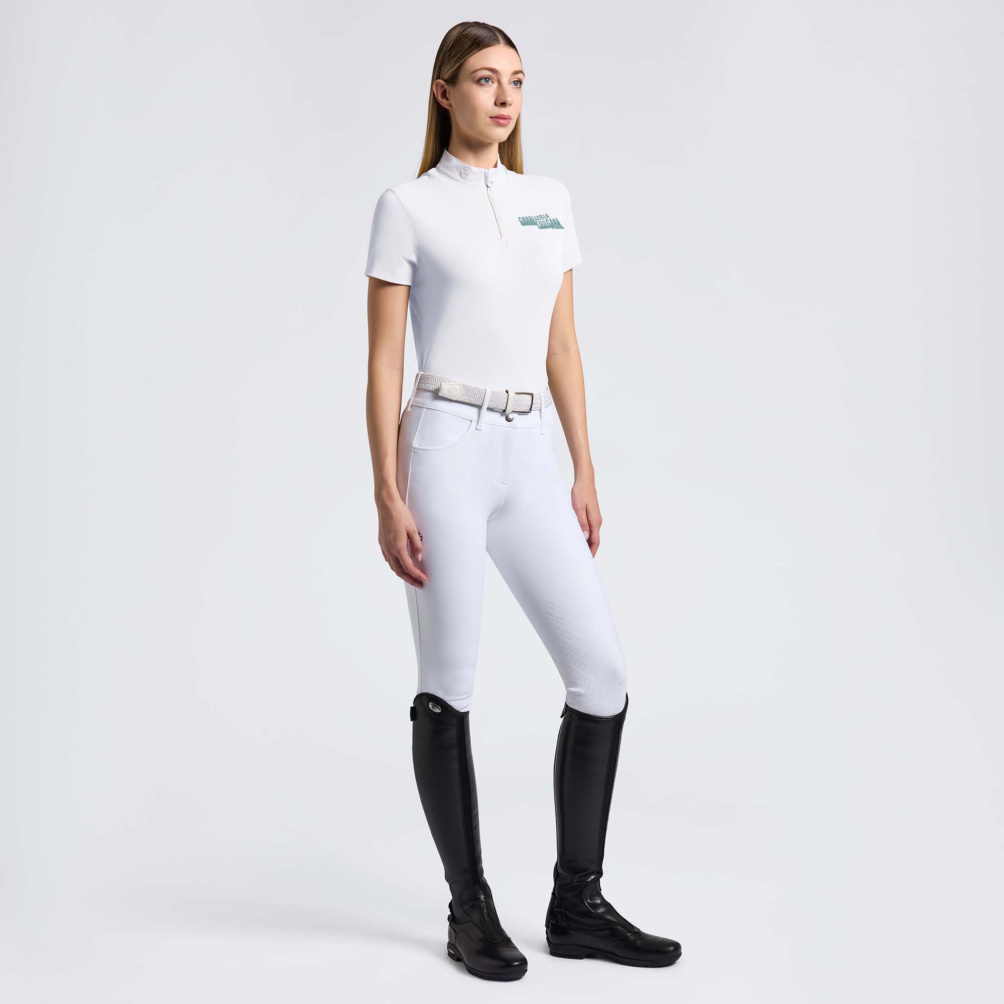Women's Piquet with Zip Competition Shirt - Image 6
