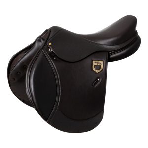 Earth Jumping Saddle in Double Leather