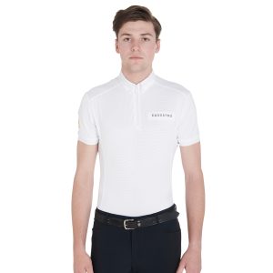 Men's Perforated Mesh Tech Polo Shirt