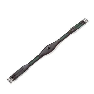 Elastic Shaped Leather Girth