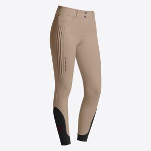 Women's Pleated Inserts Knee Patch Breeches