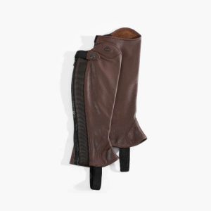Brown Leather Half Chaps