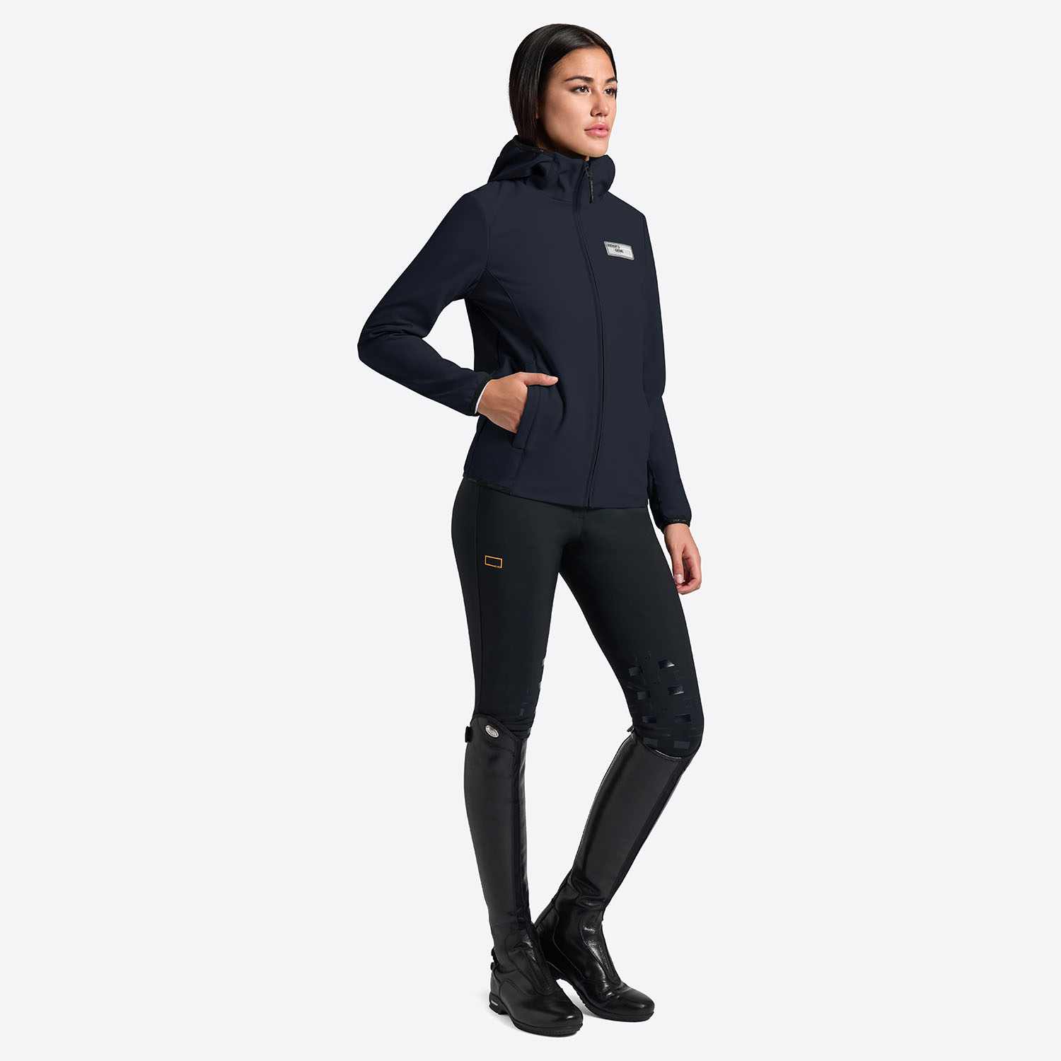 Rider's Gene Women's Hooded Zip Softshell Jacket