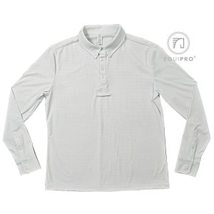 Ron Men's Perforated Mesh L/S Tech Polo Shirt