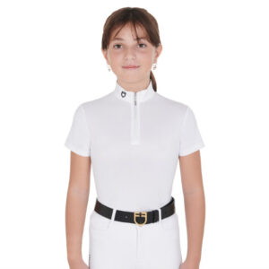 Junior Girl Competition Slim fit Polo with Zip