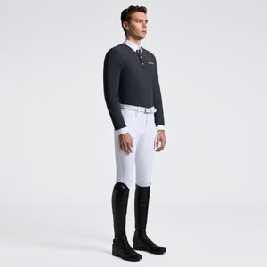 Men Long Sleeve Competition Shirt with Pocket