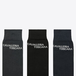 Jacquard Logo 3 Pack Socks - Trecolori