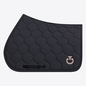 Quilted Jumping Saddle Pad in Jersey with Earnet