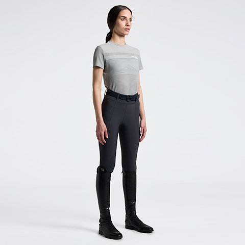 Women's Perforated T-shirt with Inserts