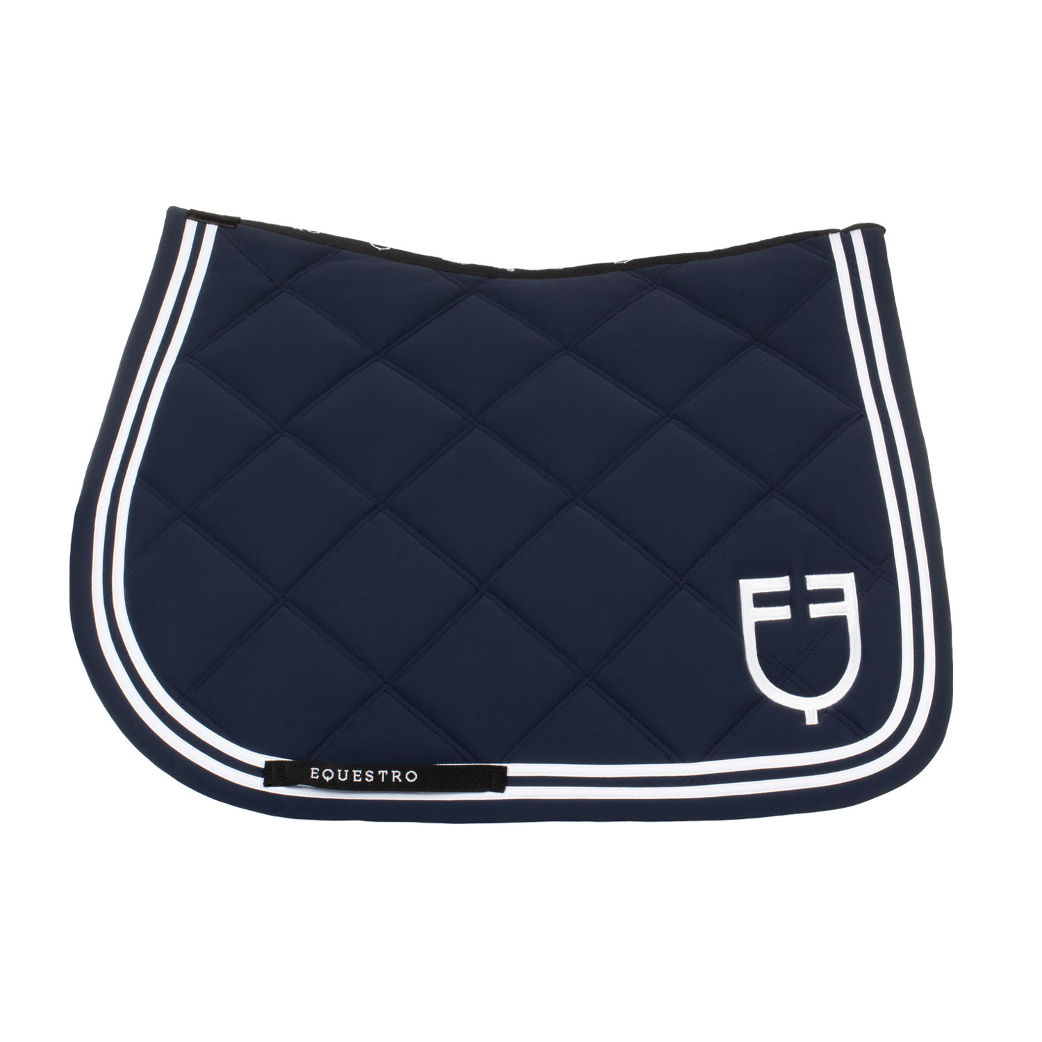 Double Stripes Jumping Saddle Pad in Technical Fabric + Earnet - Image 3