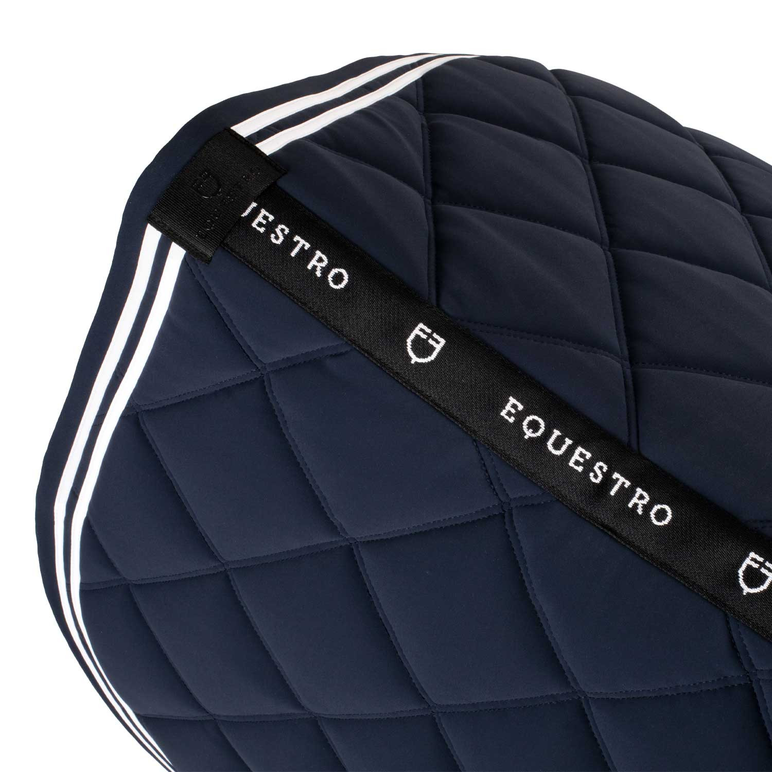 Double Stripes Jumping Saddle Pad in Technical Fabric + Earnet - Image 7