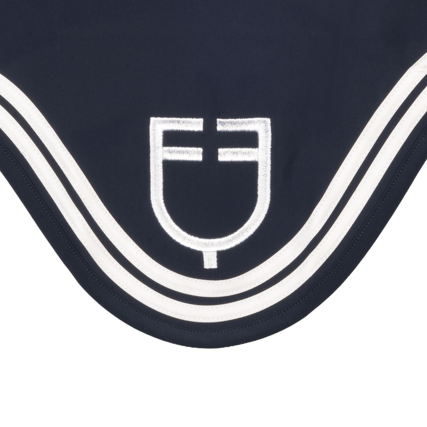 Double Stripes Jumping Saddle Pad in Technical Fabric + Earnet - Image 8