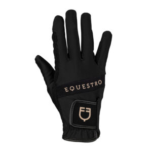 Gloves in Technical Fabric with Oxford Tan Logo