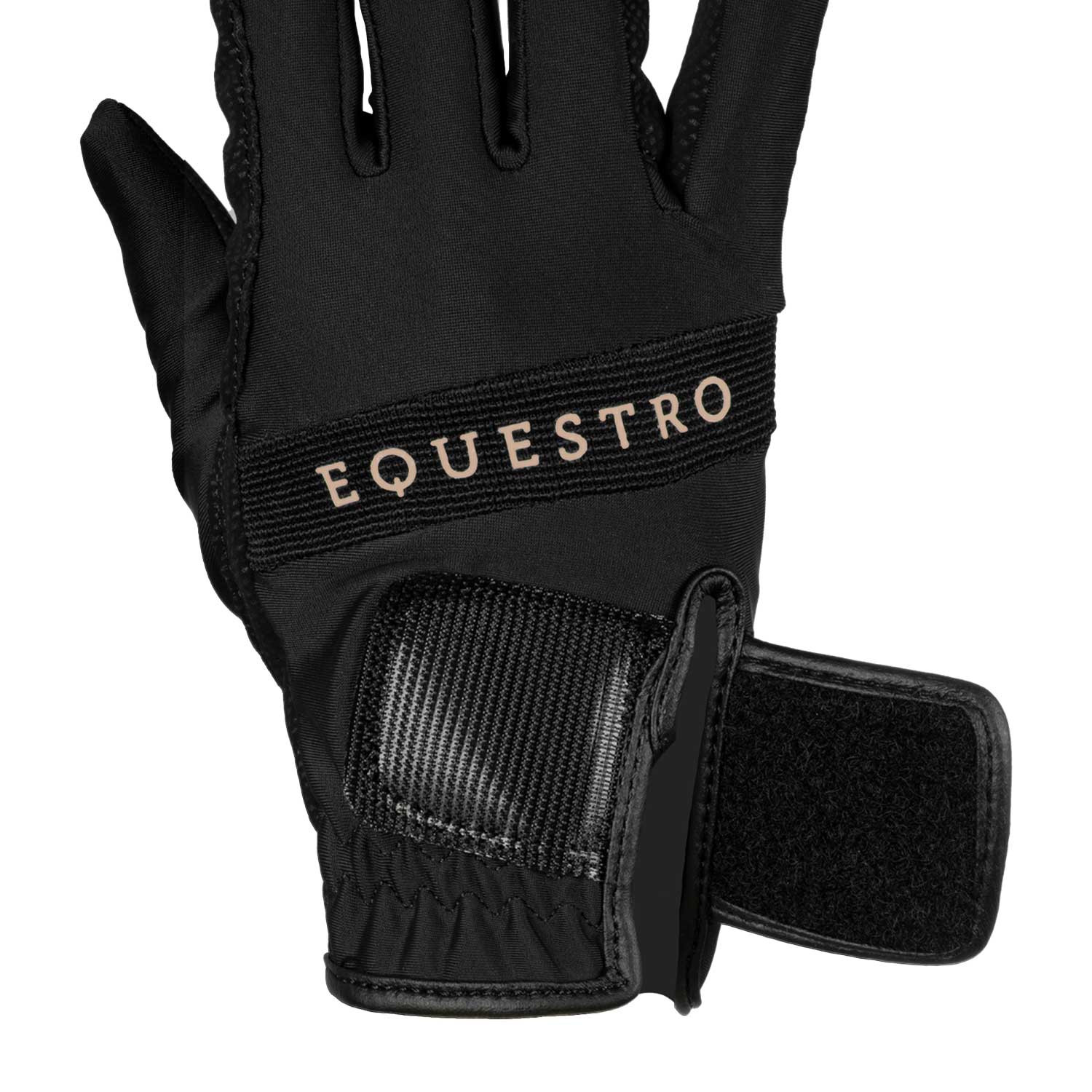 Gloves in Technical Fabric with Oxford Tan Logo - Image 3