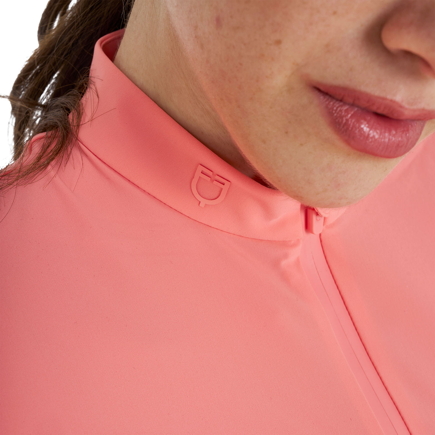 Women's Training Shirt in Technical Fabric with Micro-holes - Image 10