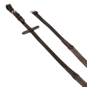 Leather Reins Brown with Silver Fittings